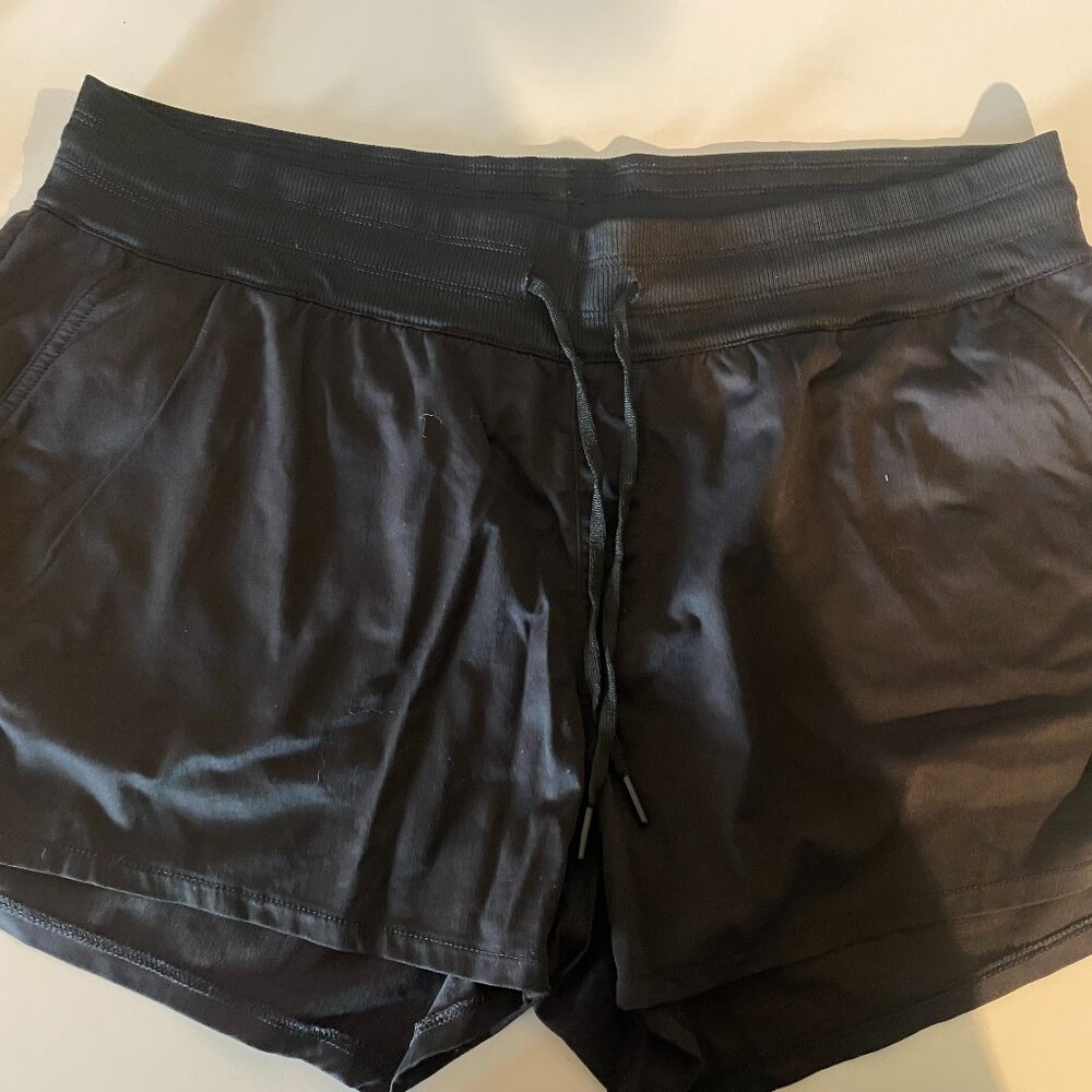 Two Pair North Face Running Shorts Black/Heather Blue Women's XL